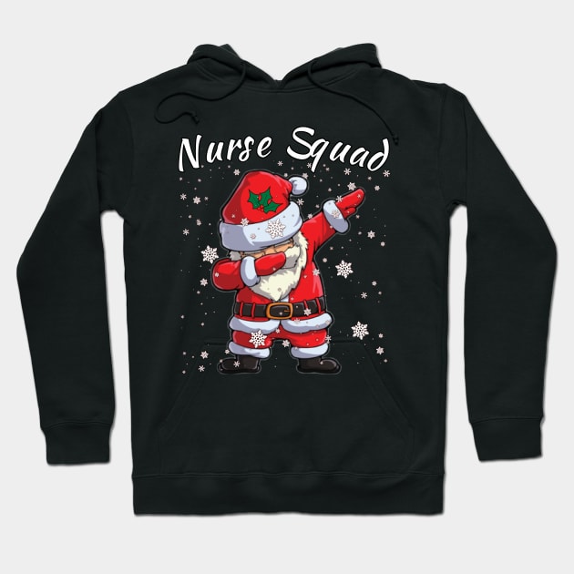 Nurse Squad Dabbing Santa Hoodie by Duds4Fun